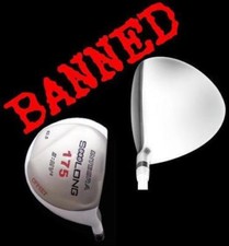 WHITE MADE ILLEGAL NONCONFORMING ANTISLICE TAYLOR FIT OFFSET PGA DISTANCE DRIVER