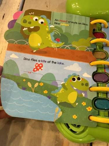 LeapFrog Dinos entzückendes Tagesalphabet Buch interaktives Spielzeug grün funktioniert! - Bild 7 von 12