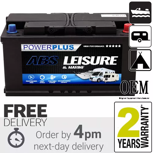 LP110 12V Low Height Profile 110 AH Premium VW Camper van Leisure Battery