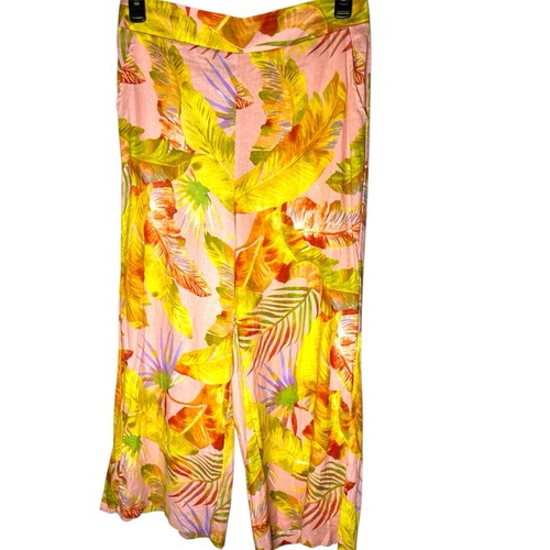 RACHEL Rachel Roy Wide Leg Pants Tropical Size Medium Culottes