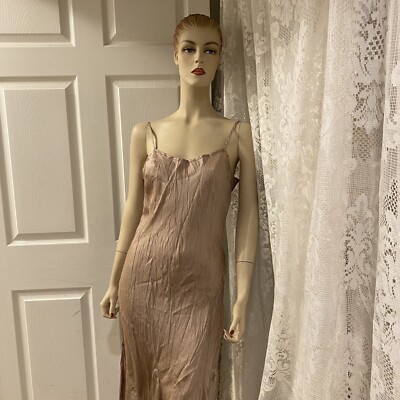 Promod Asymetrical Slip Dress Mauve Color- Size M- New W/O Tags