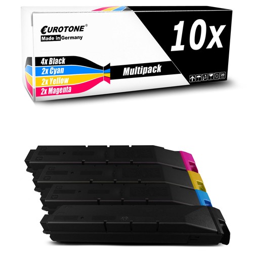 10x Eurotone Cartouche D'Encre Remplace Kyocera TK-8505 TK 8505 C Et M TK