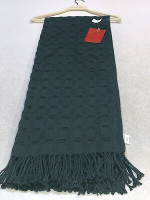 Roca Home Throw Blanket Green Holiday 50'' X 67'' Portugal NWT