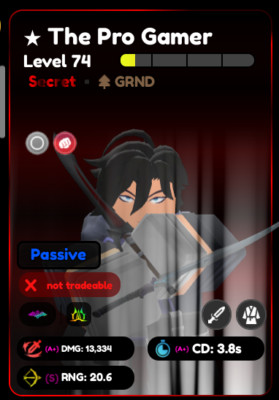  ANIME DEFENDER! SECRET THE PRO GAMER ALMIGHTY AAS 