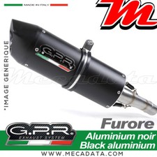 Échappement silencieux GPR FURORE Aluminium noir YAMAHA TRICKER 250 2007