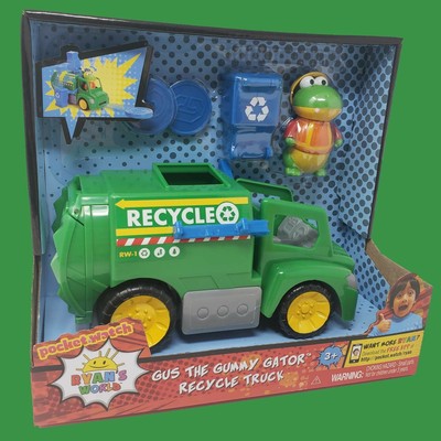 NEW Ryan's World GUS Action FIGURE & Recycle TRUCK Vehicle Disc Launcher Toy 801310309926 | eBay