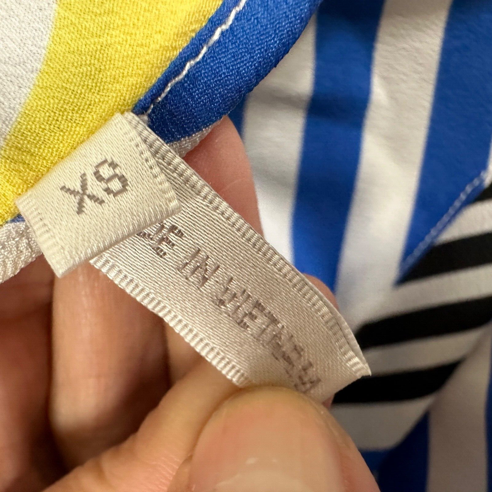 Zoa Women Mini Dress Straps Striped Lighweight size XS