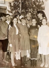 Teenagers New Year Holiday Photo Original Snapshot 1970s