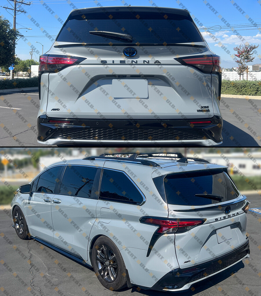 FOR 2021-25 TOYOTA SIENNA JDM SPORT GLOSS BLACK TAILGATE FOR 2021-25 TOYOTA SIENNA JDM SPORT GLOSS BLACK TAILGATE