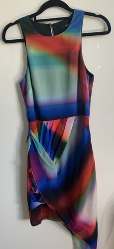 Seduce Dress Size 6 Multicoloured Pleated Detail - Picture 2 of 3