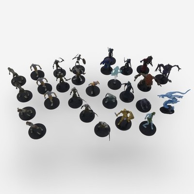 28 Wizards D&D Miniatures Lot Dungeons & Dragons Miniatures