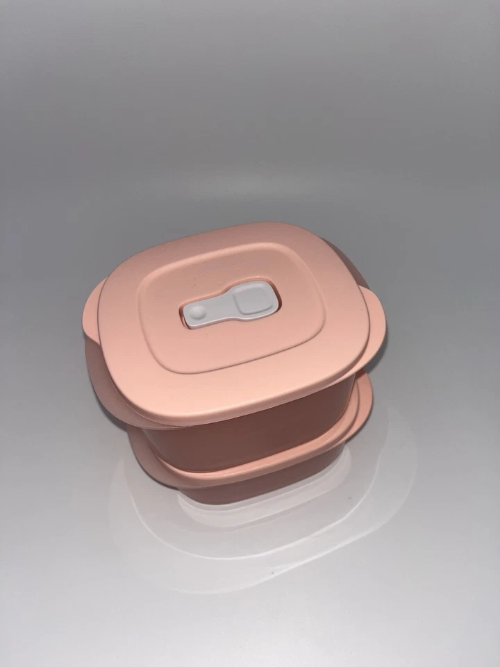 Tupperware Microonde Sicuro CrystalWave PLUS Mini Rettangolare Set di 2 Nuovo - Immagine 2 di 4