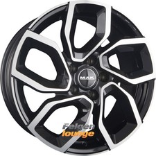 4x MAK APOLLO Black Mirror Face 7,5x17 ET30 5x110 Alufelgen 17 Zoll