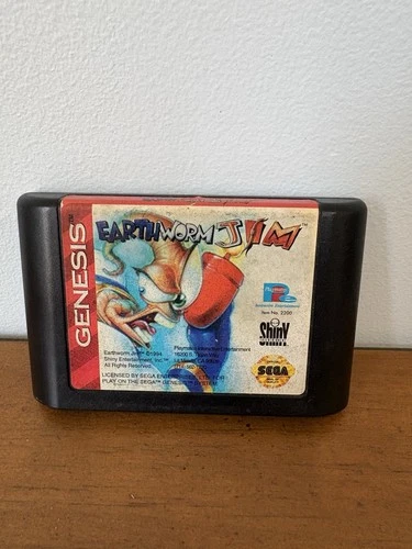 Earthworm Jim Sega Genesis 1994 Vintage Game Retro