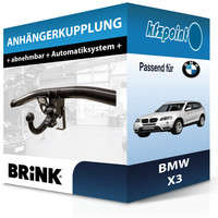 für BMW X3 01.2004-12.2010 Brink AnhäNgerkupplung Abnehmbar Neu
