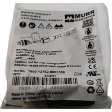 NEW Murr Elektronik 7000-12762-0000000 M12 Male 0-Deg 5-Pole A-Cod Screw Termina