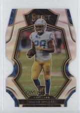 2022 Panini Select Premier Level Silver Prizm Die-Cut Isaiah Spiller #157 0b3