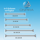 Duschvorhangstange Teleskop Klemm Duschvorhang Vorhang Kleider Stange Ständer