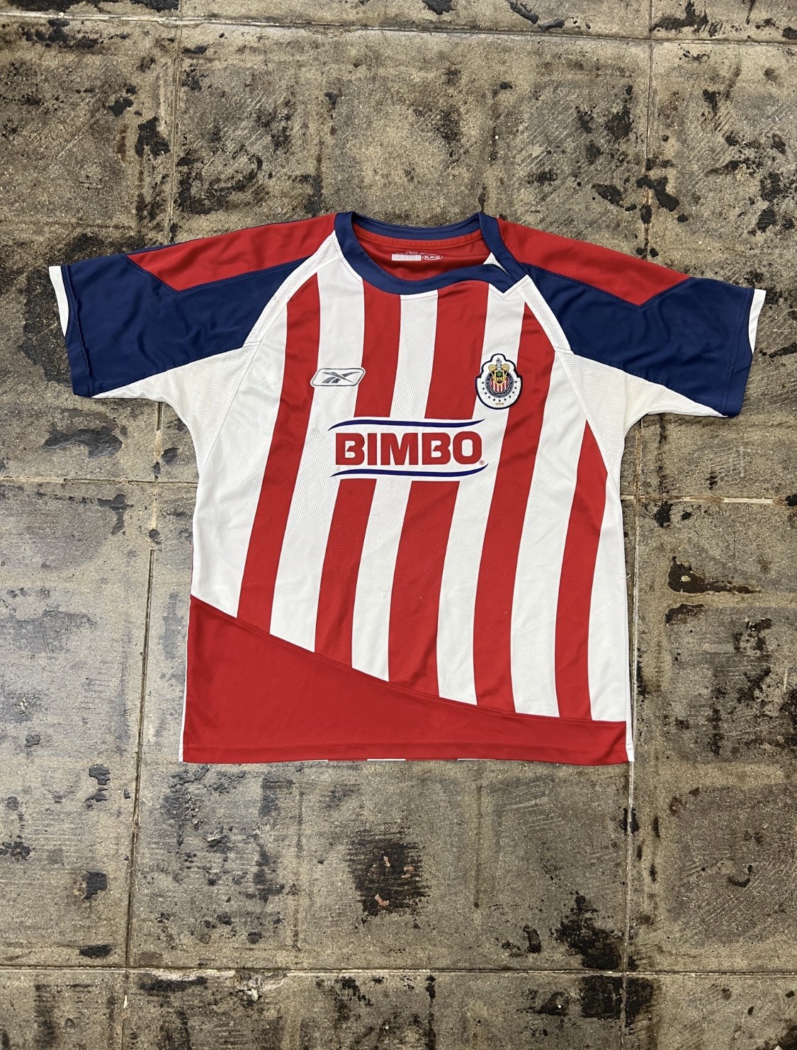 Chivas Guadalajara Reebok Jersey Home 2007/08 Bimbo Sponsor Men’s Size L