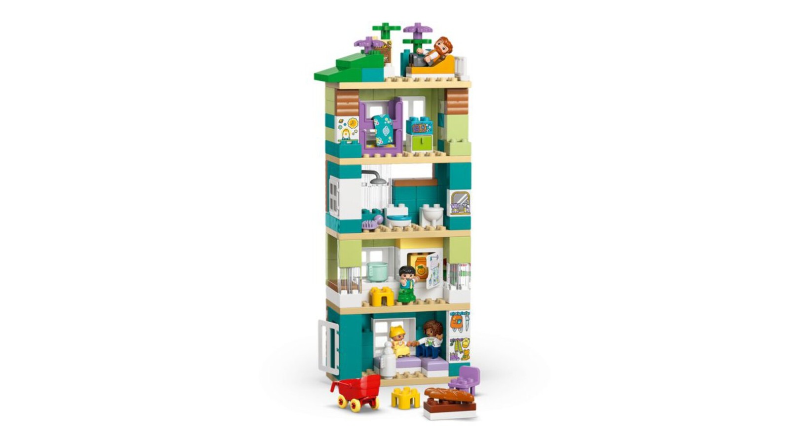 10470 LEGO DUPLO Town Casa familiare moderna 3 in 1 con personaggi foto 4