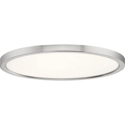 Outskirts - 28W LED Flush Mount-1 Inch Tall and 20 Inch Wide-Brushed Nickel - Picture 2 of 12