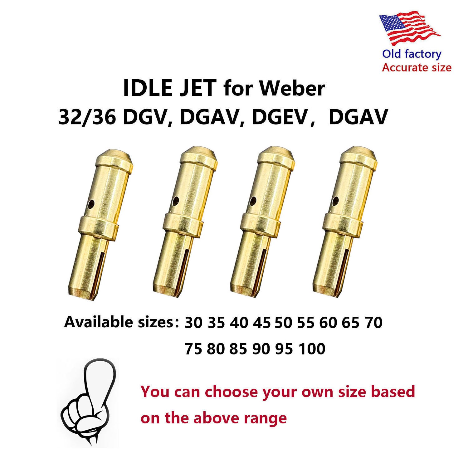 Redline Jet Kit fits 32/36 Weber Carburetor Manual Choke DGV 4cyl