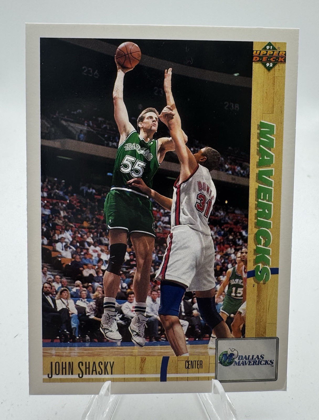 1991 Upper Deck #101 John Shasky   Dallas Mavericks