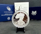 2019-W Proof American Silver Eagle with OGP & COA! 1 Oz .999 Silver