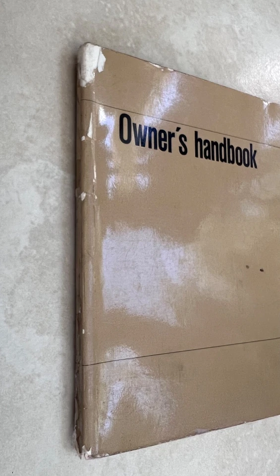  Manual del propietario original BMW 1968 2002 1600, guía del propietario, libro de servicio  Foto 3 de 4