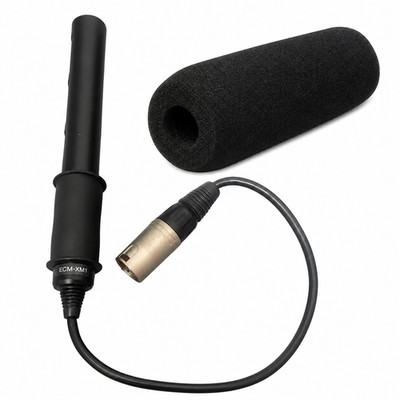 Sony ECM-XM1 Shotgun Microphone XLR for Camcorder Clean Sound Tested Used