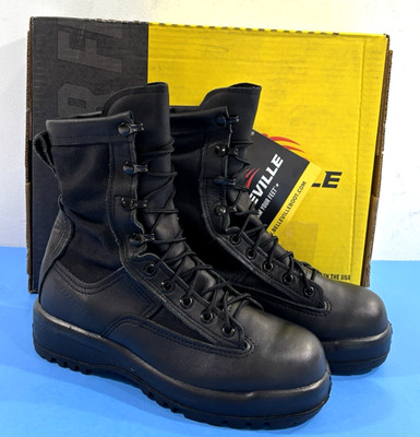 NIB 4 WIDE BELLEVILLE WATERPROOF GORE-TEX DUTY BOOTS 700V BLACK
