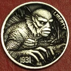 HOBO Buffalo Nickel Creature From The Black Lagoon Real US Nickel