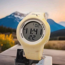 PUMA DIGITAL ALARM TIMER CHRONOGRAPH WATER RESISTANT 50M WATCH NEW BATTERY 