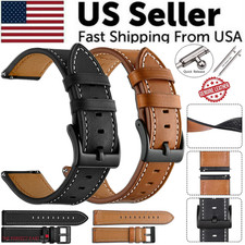18Mm 20Mm 22Mm Classic Genuine Leather Watch Band Strap Quick Release Wristband