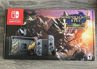 Nintendo Switch Bundle - Monster Hunter Rise Deluxe Edition Console - No Digital