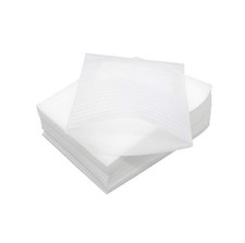 100 PCS Foam Pouches 4x6 Inch Wrap Cushion Sheets Packing Moving White