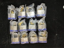 A389 - 12pc KEYED ALIKE 50mm Heavy Duty Laminated Steel Padlock Set