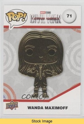 2023 Upper Deck Funko Pop Marvel Infinity Saga Gold Wanda Maximoff #71 READ gz3