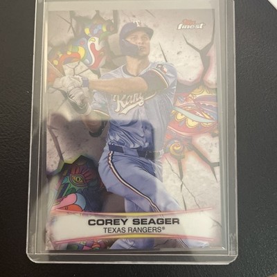 2025 Topps Finest Corey Seager Smashing Through SP #S-7 Rangers
