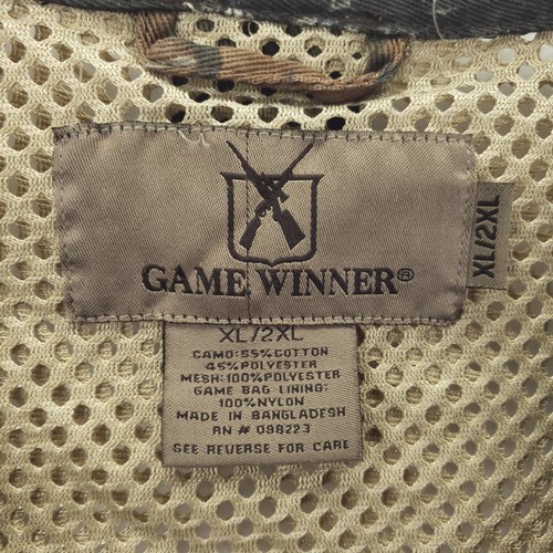 Game Winner Vest XL 2XL Mesh Hunting Camo Lightweight Pocket Outdoor Fishing - Picture 5 of 8