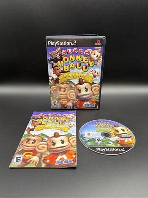 Super Monkey Ball Deluxe (Sony PlayStation 2, 2005) PS2 Complete With Manual
