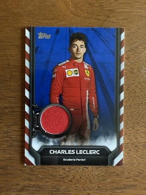 2021 Topps Formula 1 F1 Relics Blue 15/99!!  Charles Leclerc Patch Relic
