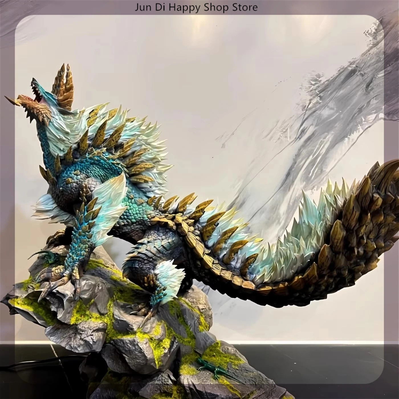 Monster Hunter Zinogre Figura Modelo Juego Estatua Colección Anime Decoración 28cm