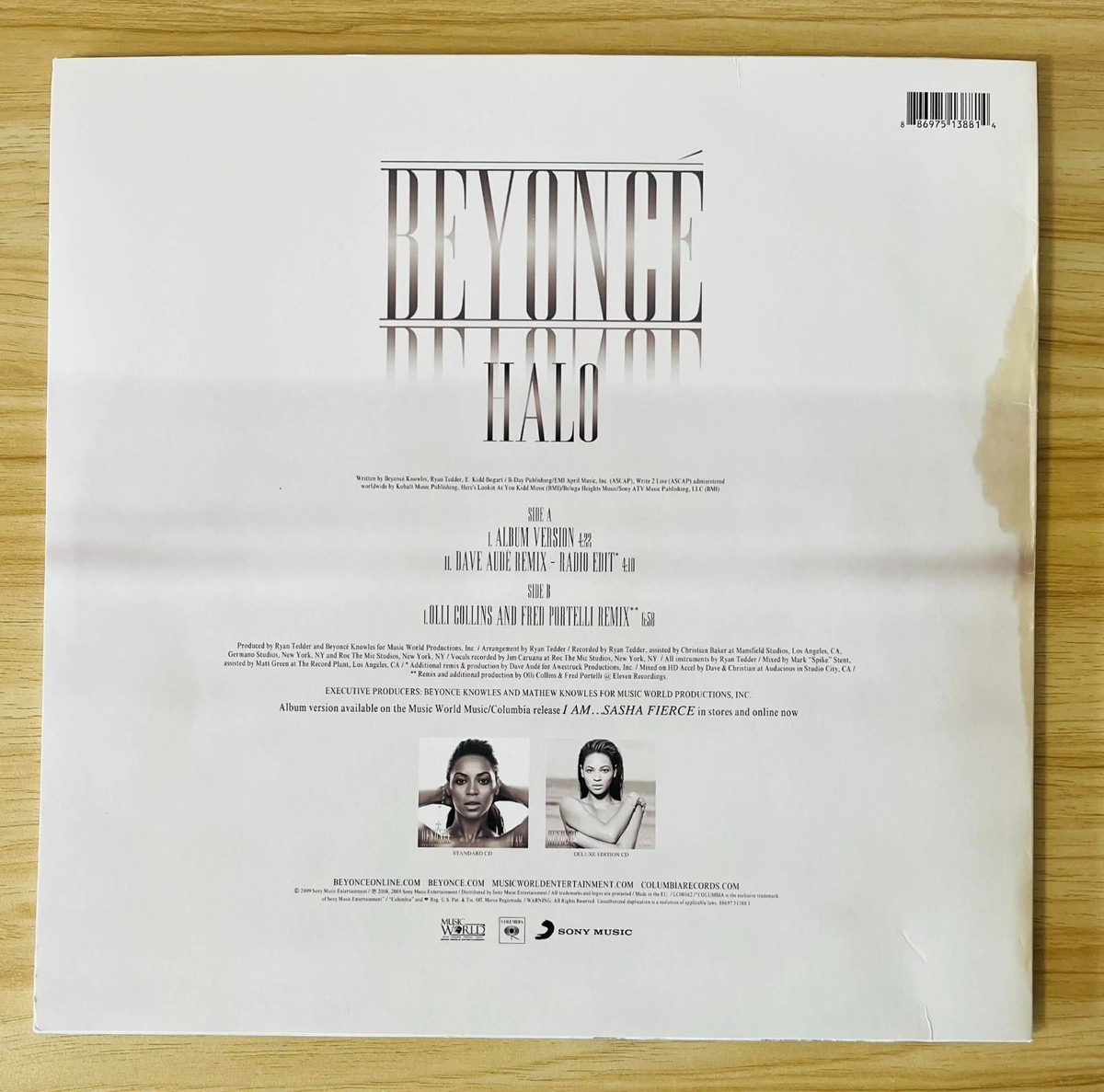 Beyoncé / Halo レコード 12インチ　レア Beyonce / Halo 2009 EU Limited Single Vinyl Music World