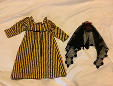American Girl Josefina Christmas Dress  Mantilla w/ Comb Retired Vintage