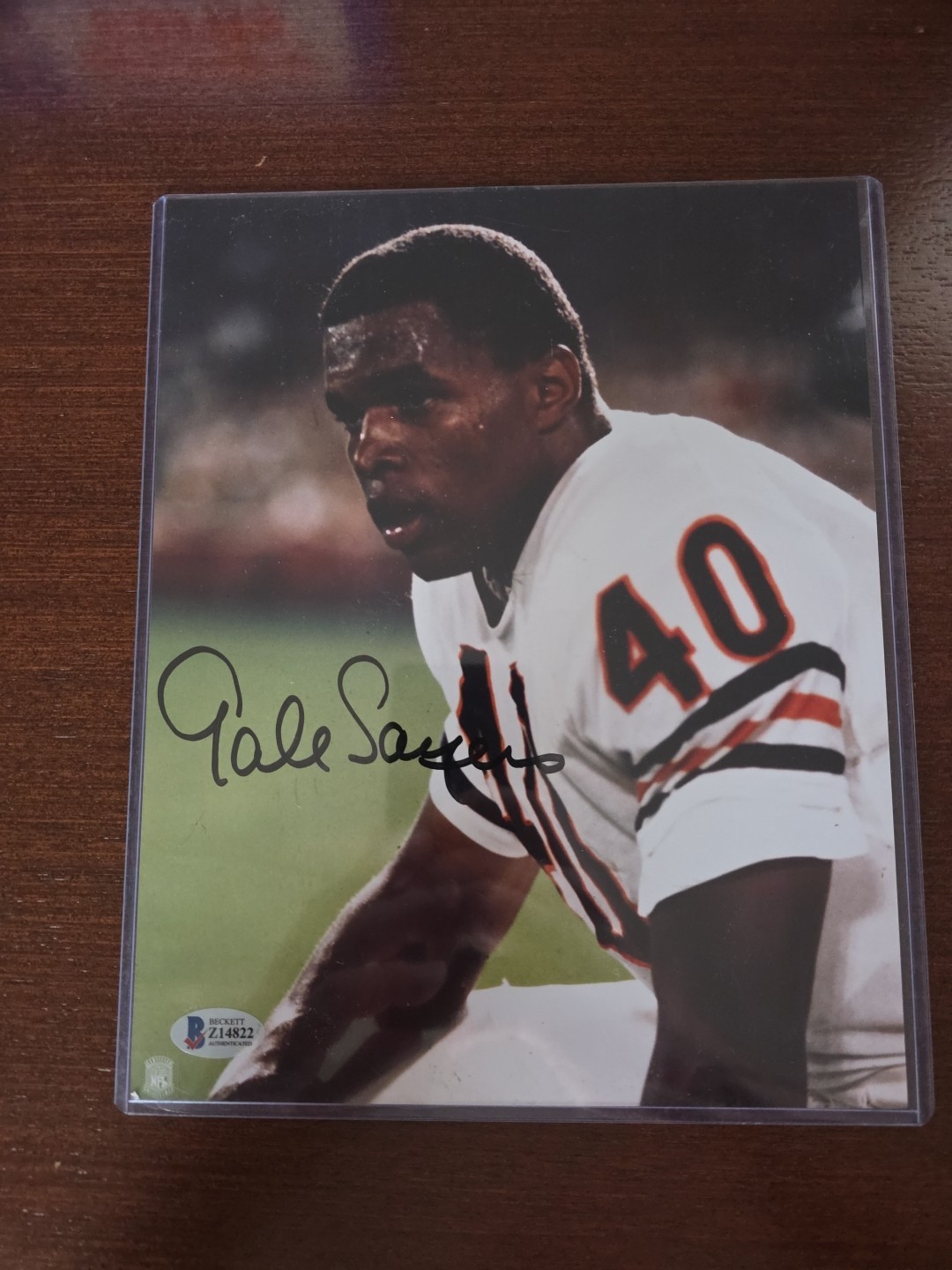Gale Sayers Autographed Signed 8x10 Photo Beckett COA 