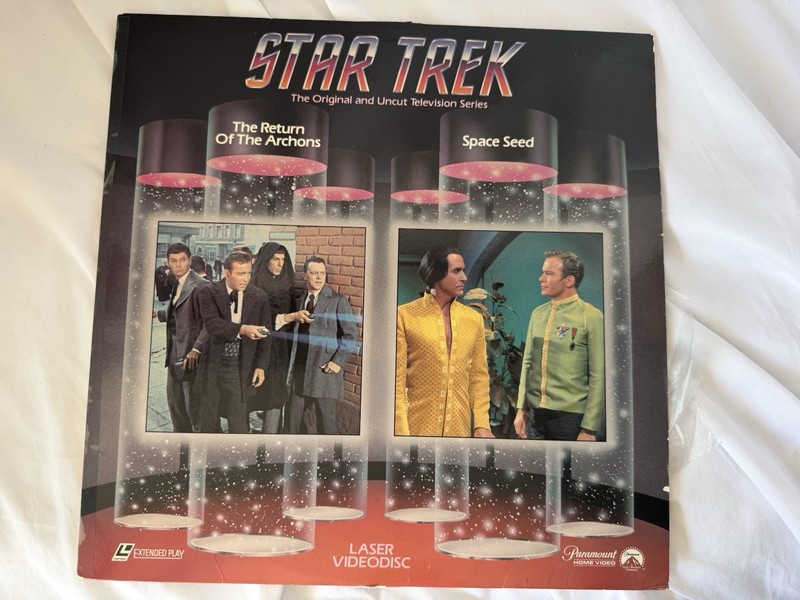 Star Trek The Original TOS Laserdisc LV60040-90 Space Seed Return of the Archons