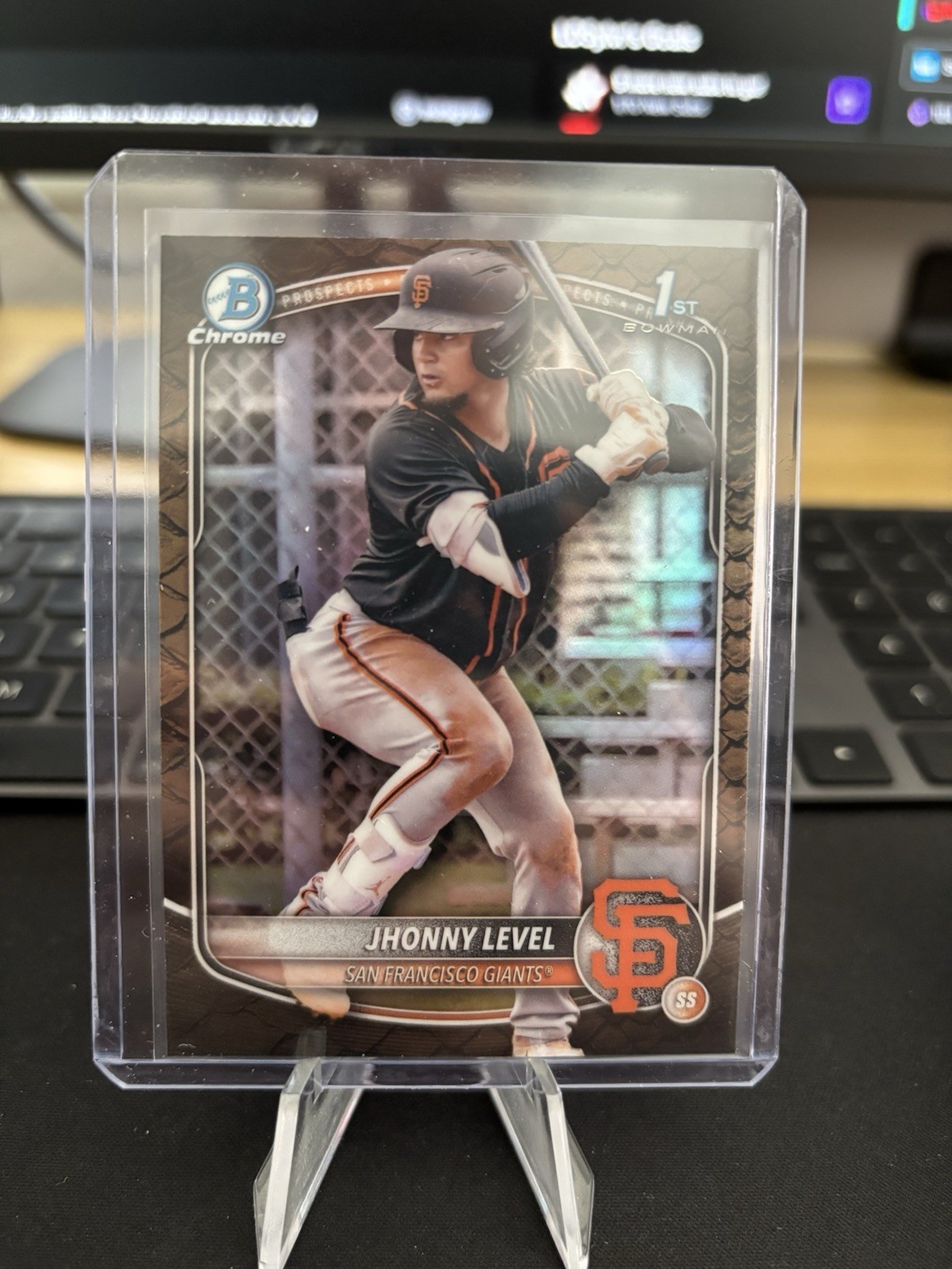 JHONNY LEVEL 2025 BOWMAN CHROME 1ST REPTILIAN DIAMONDBACKS