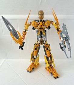 LEGO BIONICLE Toa Mata Nui 8998 w/ Pearl Gold Kanohi Ignika Mask of Life Rare