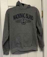 Mackinac Island Sweatshirt Grey Size M